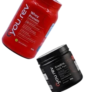 Combo Whey + Creatina: Whey Protein Concentrado (900g) + Creatina Monohidratada (100% Pura — 300g)
